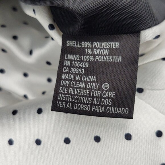 Tahari ASL Blazer Suit Jacket Separates Pinstripe Black White Career Academia 2P - Picture 5 of 8